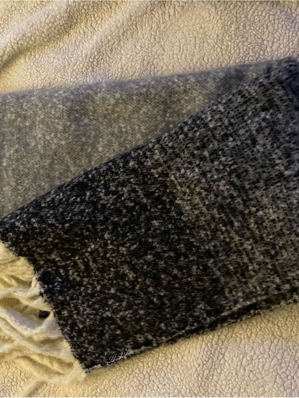 Soft Two-Tone Gray Women's Scarf